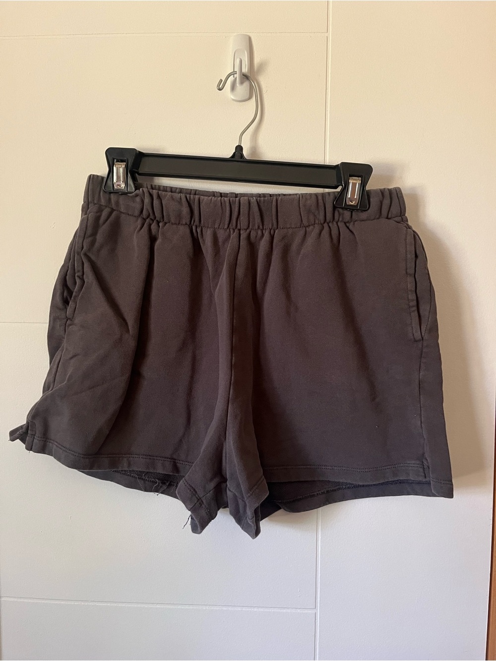 Women's Garage Charcoal Elastic-Waist Casual Shorts